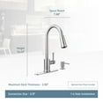 thumbnail image 4 of Moen 87090MSRS Indi Collection 1 Handle Pull-Down Kitchen Faucet, Spot Resist Stainless Microban, 4 of 9