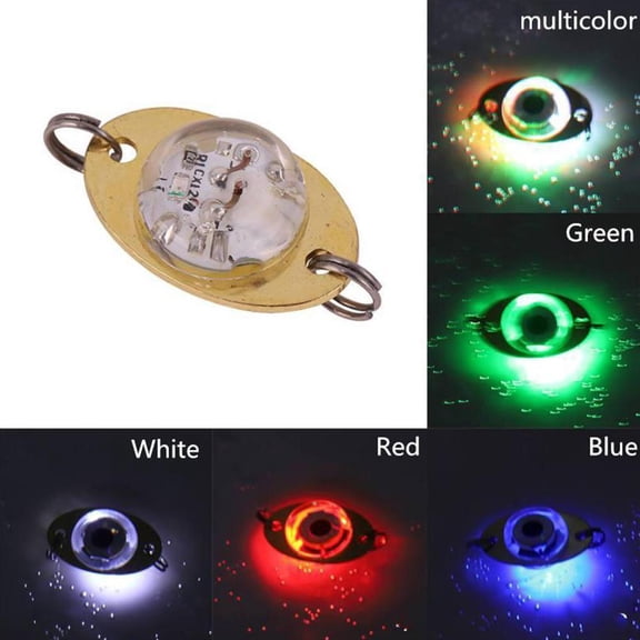 QHUDLV 1Pc Mini Fishing Lure Light LED Deep Drop Underwater Eye Shape Fishing Squid Fishing Lure Luminous Bait Fish for Attracting Tool