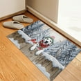 thumbnail image 3 of Playful Dalmatian Welcomes Winter Snowy Day with Cardinal Bird Doormat Dog Lover Indoor Outdoor Welcome Mat - 2017, 3 of 5