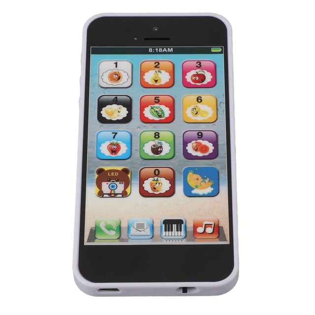 Teléfono Inteligente De Juguete Para Niños, Reproductor De Música Con Pantalla Táctil De 8 Modos, 10 Opciones De Música, Juego Seguro Para Niños, Juguete Para Teléfono