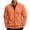 34#Saffron, variant on Zip Up Heathered Athletic Jacket for Men Long Sleeve Stand Collar Thin Coat Trendy Fall Casual Comfy Outerwear with Pocket Army Green M