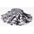 thumbnail image 4 of Soimoi 40Pcs Block & Paisley Print Precut Fabrics Strips Roll Up 1.5 inches Cotton Jelly Rolls For Quilting - White & Black, 4 of 9