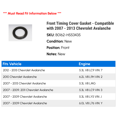 thumbnail image 2 of Front Timing Cover Gasket - Compatible with 2007 - 2013 Chevy Avalanche 2008 2009 2010 2011 2012, 2 of 2