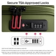 thumbnail image 5 of New York Xpress 2-Piece Softside Expandable Spinner Luggage Set, 22" Carry-on and 32" Checked with TSA Lock, Green - WD8817, 5 of 9