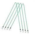 thumbnail image 4 of Paquete de 4 cuerdas elásticas con ganchos de fijación para correas de equipaje duraderas Verde, 4 of 6