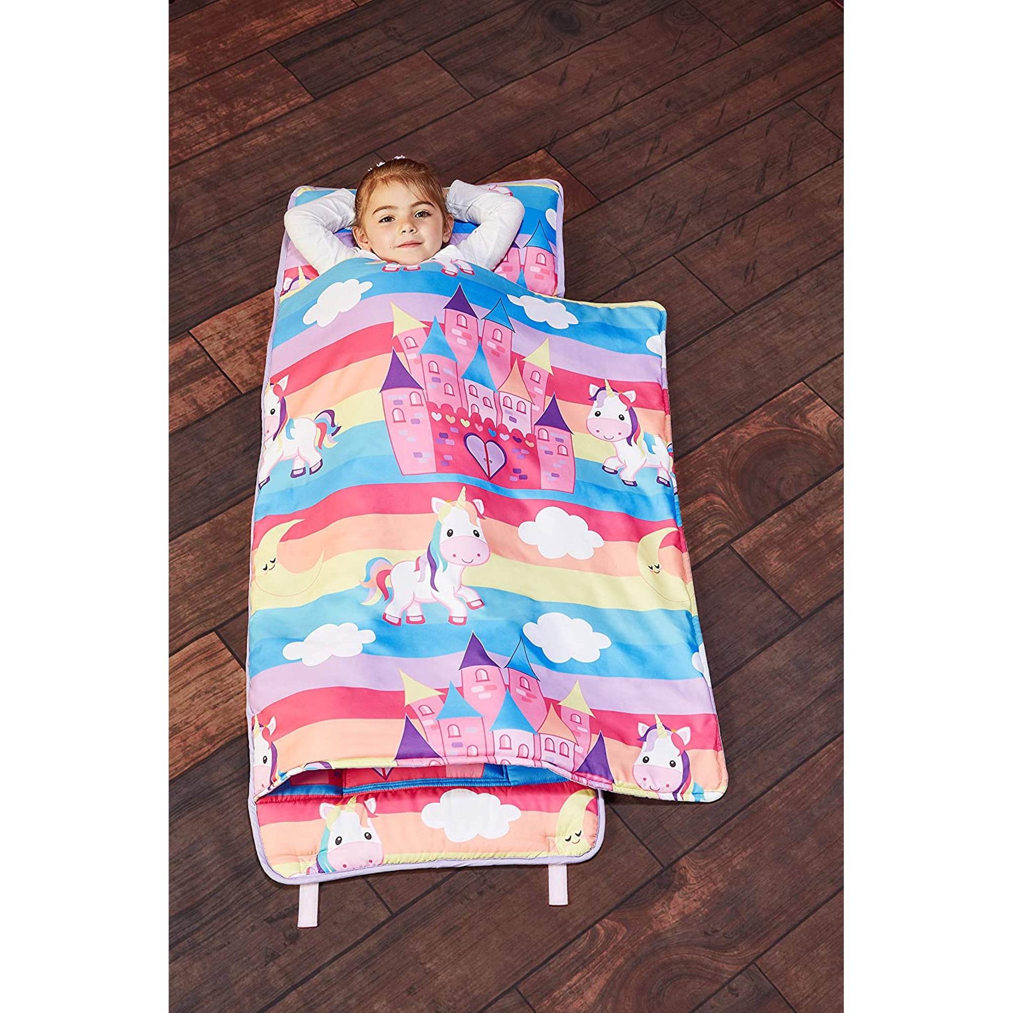 EVERYDAY KIDS Nap Mat with Removable Pillow - Unicorn Dreams