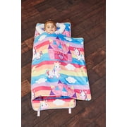 EVERYDAY KIDS Toddler Nap Mat with Removable Pillow - Unicorn Dreams
