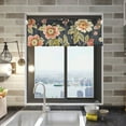 thumbnail image 2 of Flowers and Leaves Curtain Valances Farmhouse Design Window Treatment Decor Blackout Rod Pocket for Windows Living Room Kitchen 54" x 18", 2 of 5