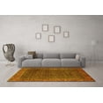 thumbnail image 3 of Ahgly Company Machine Washable Indoor Rectangle Persian Yellow Traditional Area Rugs, 5' x 7', 3 of 4