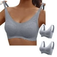 thumbnail image 3 of Tbopshirt Bras for Women Plus Size,Wirefree Push up Bras,Top Bra No Rims Underwears Base Style Base Underwears,Women's T-Shirt Sports Bras, 3 of 3