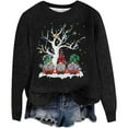 thumbnail image 3 of Shadoumai Christmas Clothes Lightweight Casual Fit Solid Sweater Plus Size Women's Christmas Sweater, 3 of 5