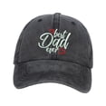 thumbnail image 1 of Gorra de béisbol bordada con visera para el sol, gorra de golf, regalo para el Día del Padre, transpirable para hombre. Negro, 1 of 9