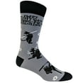 thumbnail image 2 of Every Kitty Was Kung-Fu Fighting Socks Funny Cat Mom Novelty Crazy Saying Gift (Multi) - Mens (9-11), 2 of 8