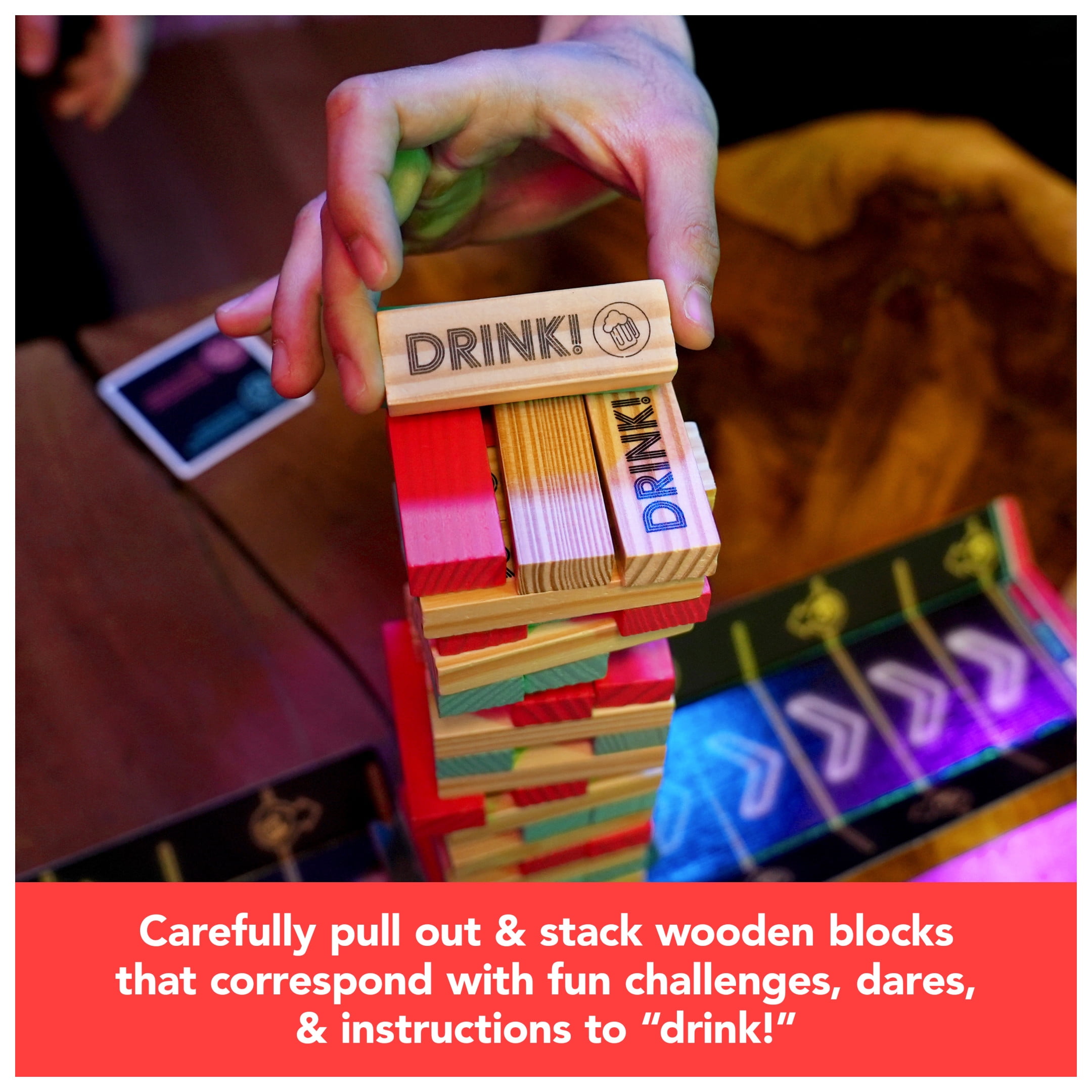Spin Master Games, Happy Hour Tower Chug O War, Party Game for Adults Ages 21+