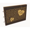 thumbnail image 7 of Darling Souvenir Personalized Engraved Laser Cut Wedding Guest Book Wooden Cover Sign-in Book Registry Guestbook Scrapbook-KW, 7 of 7