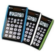 Datexx 8-Digit Hybrid Slim Line Handheld Calculator, 3-Pack