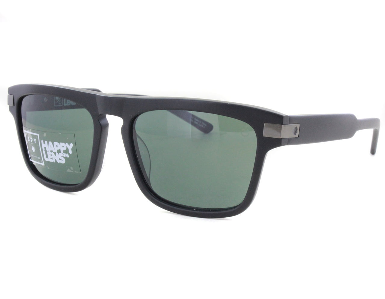 NEW Spy Optics Funston 67336237486 Matte Black Happy Gray Sunglasses 