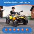 thumbnail image 4 of EastVita 2 Seater Ride On Car,24V Licensed Can-Am Electric ATV Car for Kids, 4 Wheeler Electric Toy Car with Bluetooth,Led,Leather Seaters,5 Mph Max Speed, 4 of 6