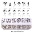 thumbnail image 3 of 12 Grids Nail Decorations Set With Butterfly and Heart Shape Flatback Nail Gems, 3 of 8