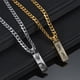 thumbnail image 4 of Letdiffery, collares de ojos grabados personalizados para mujeres y hombres, carrete de acero inoxidable tallado con láser, nombres de fotos, Colgante cuadrado, regalos de joyería, 4 of 5