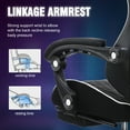 thumbnail image 4 of GTPLAYER Gaming Chair Ergonomic Computer Desk Chair with Footrest and Lumbar Support, White, 4 of 7