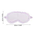 thumbnail image 4 of 1 Pc Sleep Mask Soft Eye Shade Cover for Light for Travel for Rest Light Purple, 4 of 6
