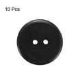 thumbnail image 3 of Uxcell 10Pcs Sewing Button 1"(25mm) 2 Holes Resin Round Craft Replacement Buttons, Black, 3 of 5