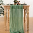 thumbnail image 7 of Duslogis 2 Pack Cheesecloth Table Runner 10Ft Gauze Table Runners Sage Green Cheese Cloths Table Runner for Wedding Baby Bridal Shower Decorations Birthday Party Disposable Table Skirts, 7 of 7