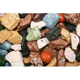 OliveNation Edible Rocks, Chocolate Flavored Rocks for Cakes, Assorted  Colors, Candy Coated Edible Decorative Topping - 1 pound