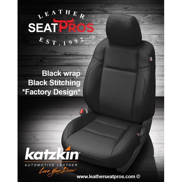 KATZKIN Leather Seat Covers 20162020 Toyota Double Cab Black