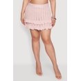 thumbnail image 3 of Women's Plus Size Crochet Ruffle Trim Mini Skirt, 3 of 4