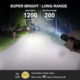thumbnail image 6 of WUBEN L50 Rechargeable Tactical Flashlight 1200 Lumens IP68 Waterproof 5 Modes USB-C Rechargeable EDC Pocket Flashlight for Camping Emergency, 6 of 10