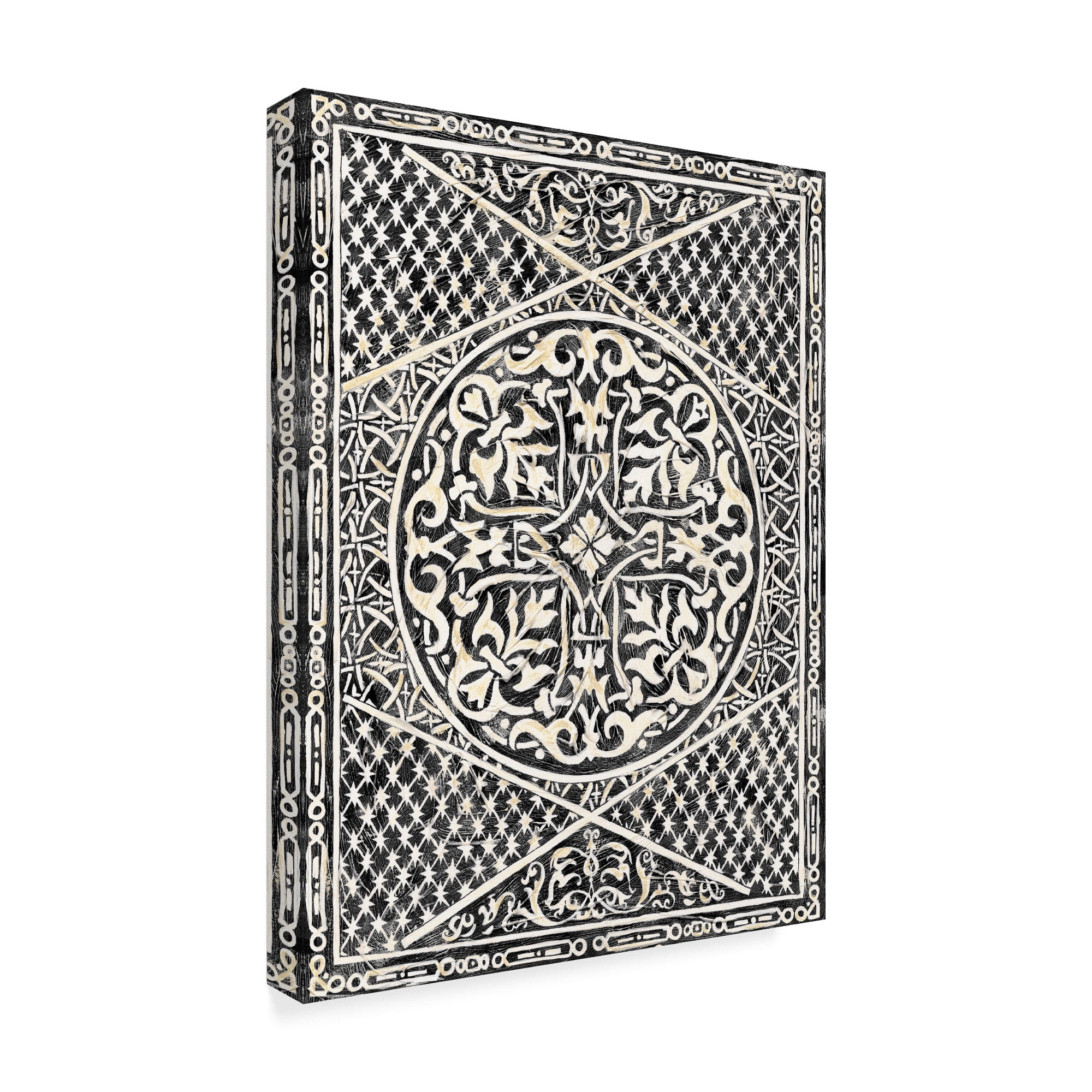 Trademark Fine Art 'Woodcut in Black I' Canvas Art by Chariklia Zarris