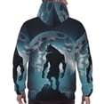 thumbnail image 7 of Haiem Moon Wolf Warrior Patterned Men's Hoodie with Kangaroo Pocket - Ideal Pullover Sweatshirt for Daily Wear, Travel, and Home-Medium, 7 of 7
