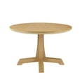 thumbnail image 6 of Walker Edison 48" Modern Pedestal-Base Round Dining Table, Rustic Oak, 6 of 9