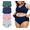 Forest Whisper 4-Pack, variant on MecTo Womens Cotton Underwear Plus Size 4 Pack, Tummy Control Panties High Waisted panties Ladies Panties