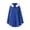 #0252-Blue, variant on Women'S Fall/Winter V-Neck Hooded Casual Hooded Cape Casual Coat