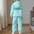 thumbnail image 4 of WOYY Big Girls Sweat Suit -Lined Hoodie Pants Casual Active Outfits, Sizes 10-11, 4 of 6