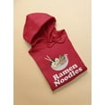 thumbnail image 3 of Smartprints Mens Graphic Hoodie Red - Ramen Noodles Cotton Blend Regular Fit, 3 of 4