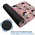 thumbnail image 6 of Long Mouse Pads for Desk,Pink Border Collie Dog and Flower Floral Desk Mats on Top Of Desks, Desk Mouse Pad Extra Large with 3mm Non-Slip Base and Stitched Edge for Gaming,Office,Work,Home 31.5"x11.8", 6 of 6