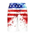 thumbnail image 5 of Xysaqa American USA Flag Mens Swim Trunks Summer Board Shorts Loose Fit Beach Shorts Swimwear Bathing Suits 3X 4X 5X（Available in Big & Tall) Clearance, 5 of 5