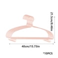 thumbnail image 3 of Extra Thick Non Slip Clothes Hangers Anti Shoulder Bump Wardrobe Hanger with Hooks for Drying Clothes Home Organization 10 Pack, 3 of 7