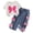 7ha-White, variant on Back to School Outfits Girls 2 Piece Outfits Bow Short-Sleeved Top and Jeans Pants Clothing Set