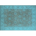 thumbnail image 1 of Ahgly Company Indoor Rectangle Oriental Light Blue Traditional Area Rugs, 8' x 10', 1 of 4