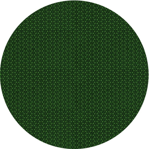 Ahgly Company Indoor Round Patterned Green Area Rugs, 4' Round