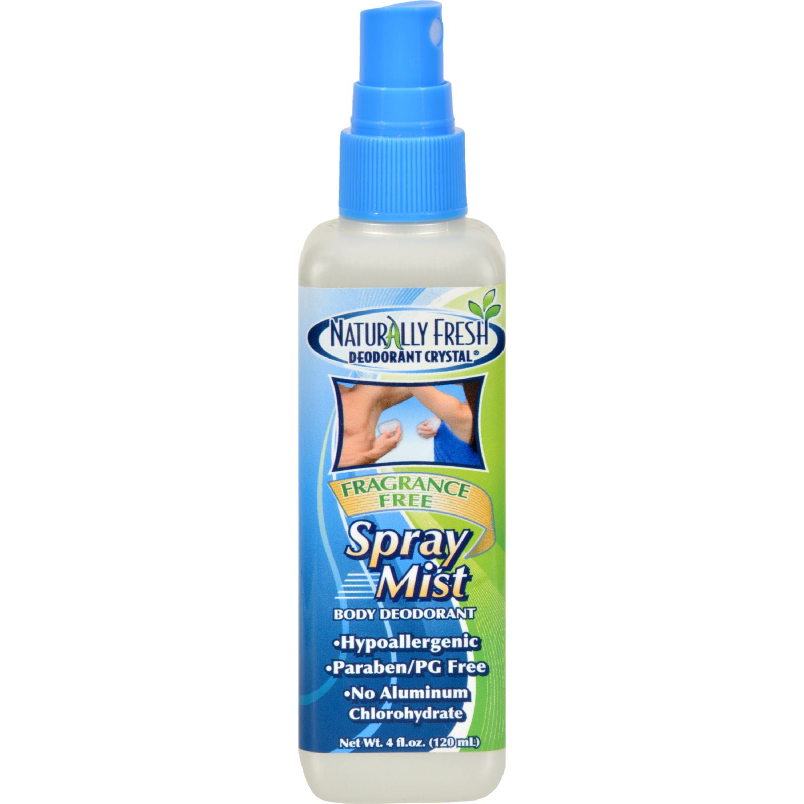 Naturally Fresh Deodorant Crystal Spray Mist No Fragrance 4 oz (Pack of