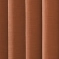 thumbnail image 5 of TWOPAGES Polyester Cotton Curtain Light Filtering Pinch Pleat Drape for Bedroom, 1 Panel, 52"x63", Flame, 5 of 6