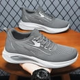 thumbnail image 5 of Mens Shoes,Mens Athletic Sneakers for With Advanced Breathable Fabric And Supportive Thick Sole Design for All Day Comfort,Shoes for Men,Grey,8.5, 5 of 9