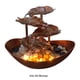 thumbnail image 5 of Ounissouiy Agregue encanto a la fuente de de agua corriente de hoja de loto con estilo único de luz nocturna LED Decoración del hogar bronce, 5 of 6