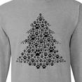 thumbnail image 4 of Inktastic Furry Christmas Tree As Pawprints Long Sleeve T-Shirt, 4 of 5